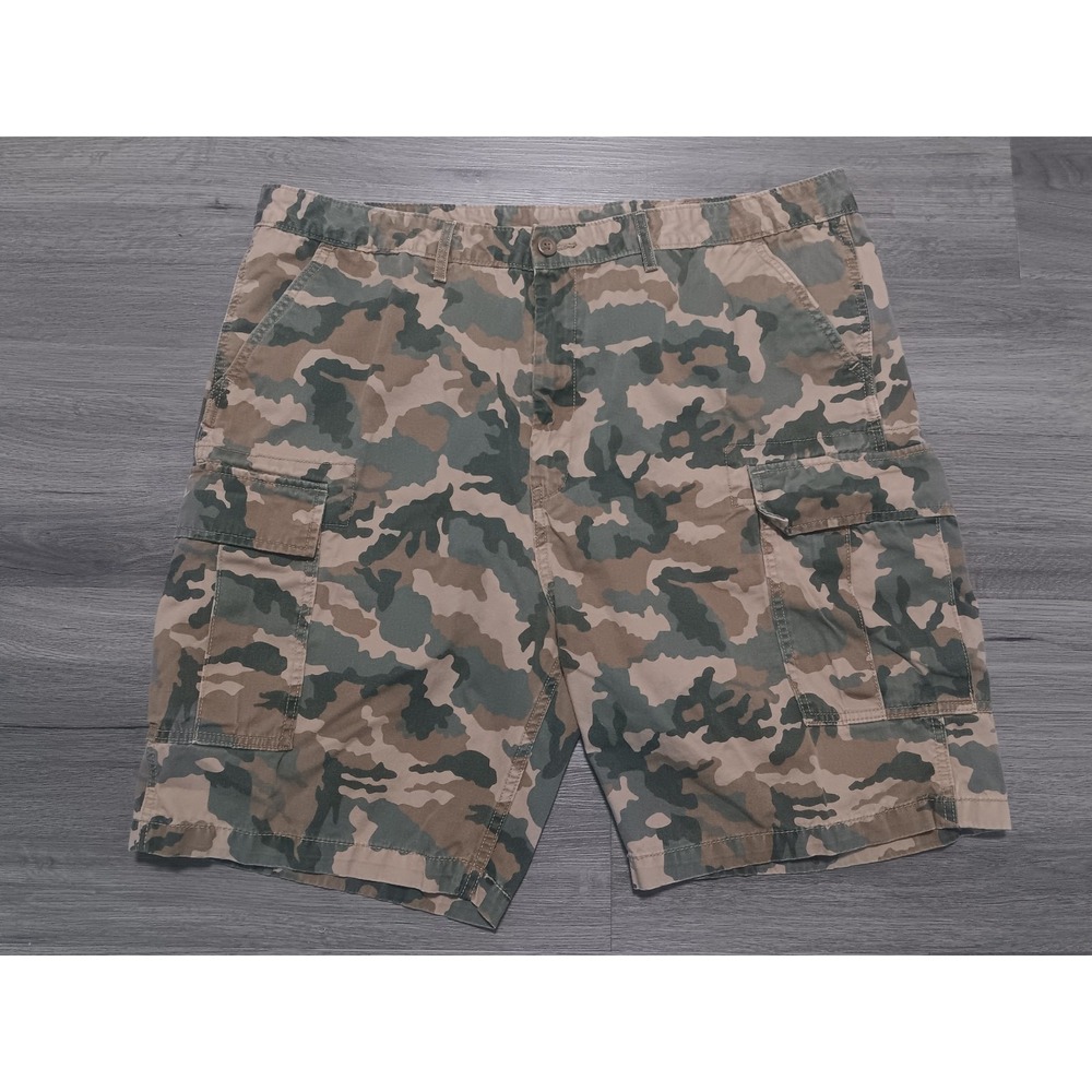 Levis‎ Men's Green Brown Camouflage Cargo Shorts Size 42x9